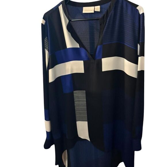 Chico's Tops - Chico-s Women's Blue and Navy Shirt